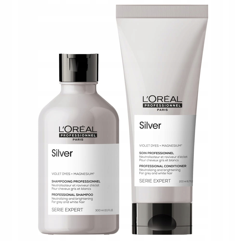 

Loreal Silver zestaw włosy siwe Szampon i Odżywka