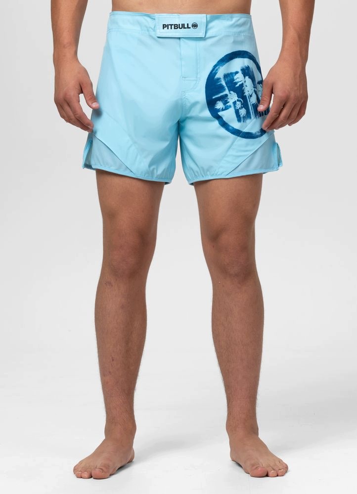 Męskie Spodenki treningowe Jet Mesh Pitbull Logo Palms do sportów walki