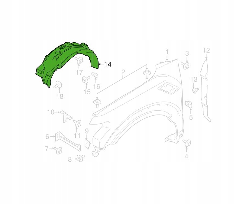 NADKOLE FORD F-150 18- JL3Z16103B LEWE