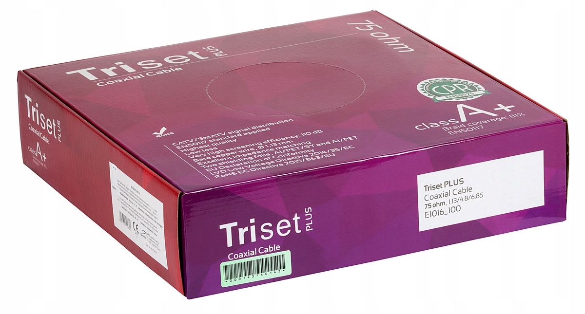 

Przewód antenowy Triset Plus Dca Lszh 110dB A+100m