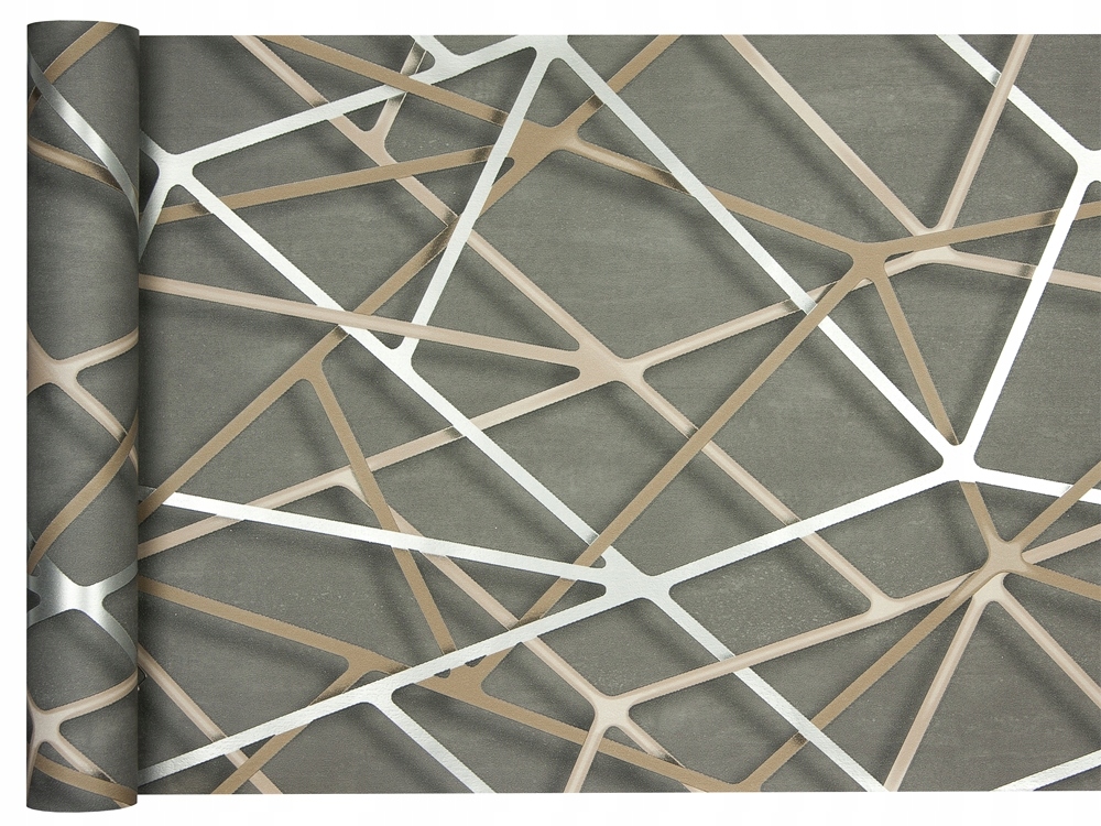 Tapeta NOWOCZESNA GEOMETRIA - BEŻOWE proste linie