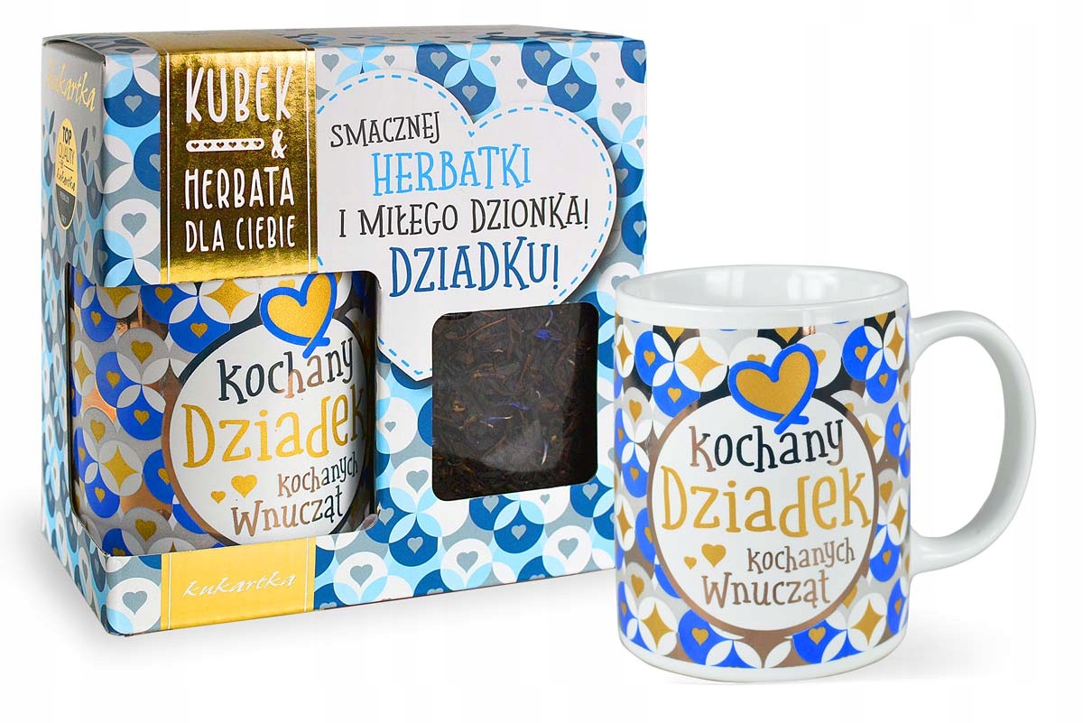 

Dzień Dziadka Kubek herbata Zestaw Dziadek