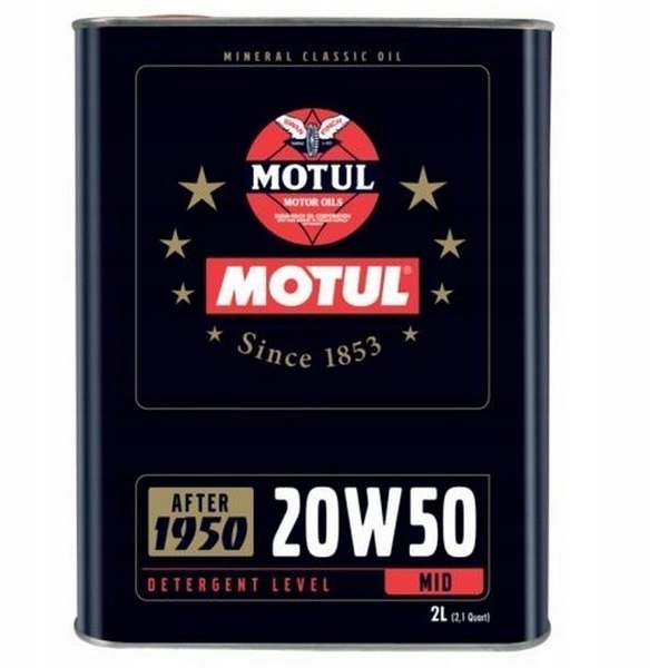 Motul Classic Oil 20W50 olej silnikowy do samochodów zabytkowych 110621 2L