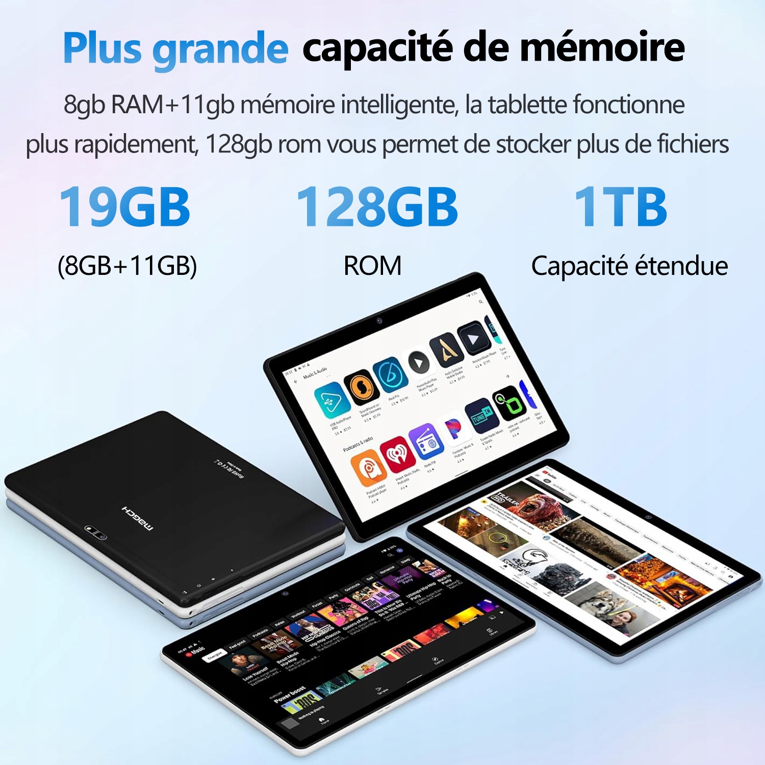 MAGCH Tablet 10.1" 128GB ROM 19(8+11)GB RAM android 13.0 WIFI- czarny Kod producenta Z10