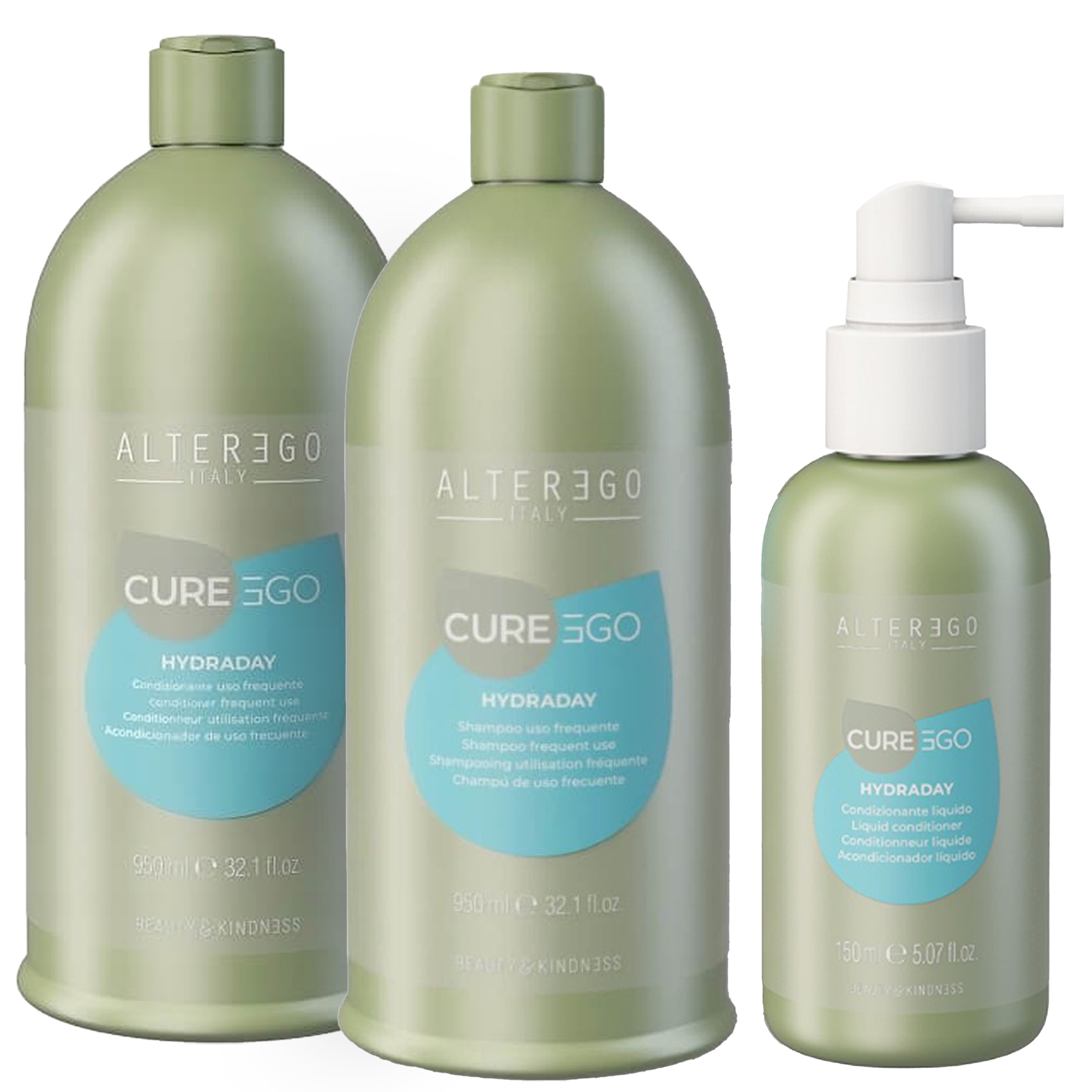 Alter Ego Cureego Hydraday Šampon Kondicionér 2x950 ML Treatment 150 ML