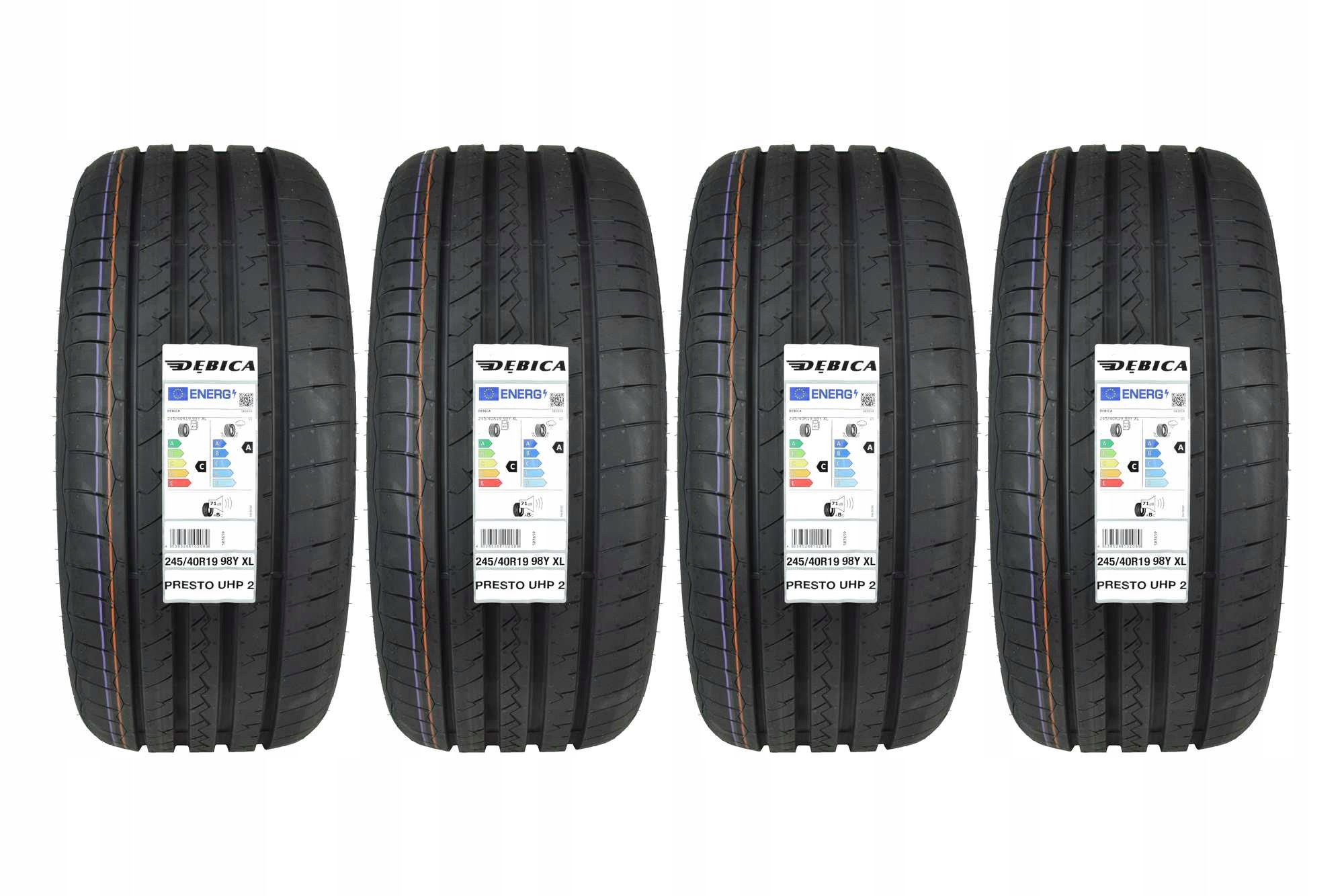 

4 Opony letnie 245/40R19 Dębica Presto Uhp 2