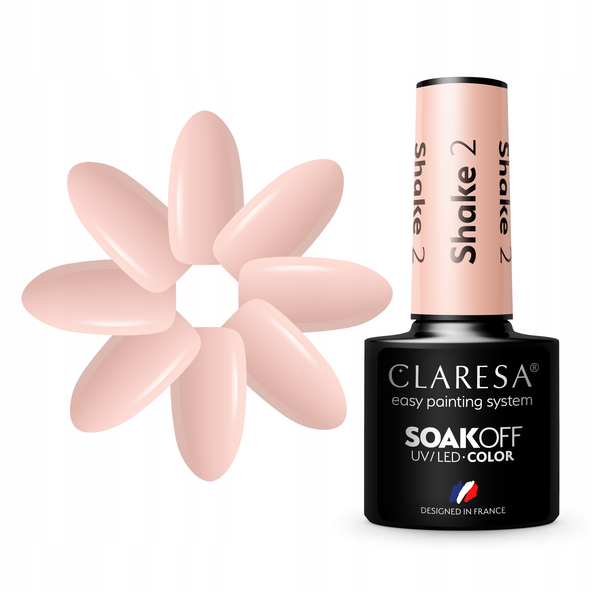 

Claresa Kremowy Pastel Lakier Hybrydowy 5ml SHAKE2