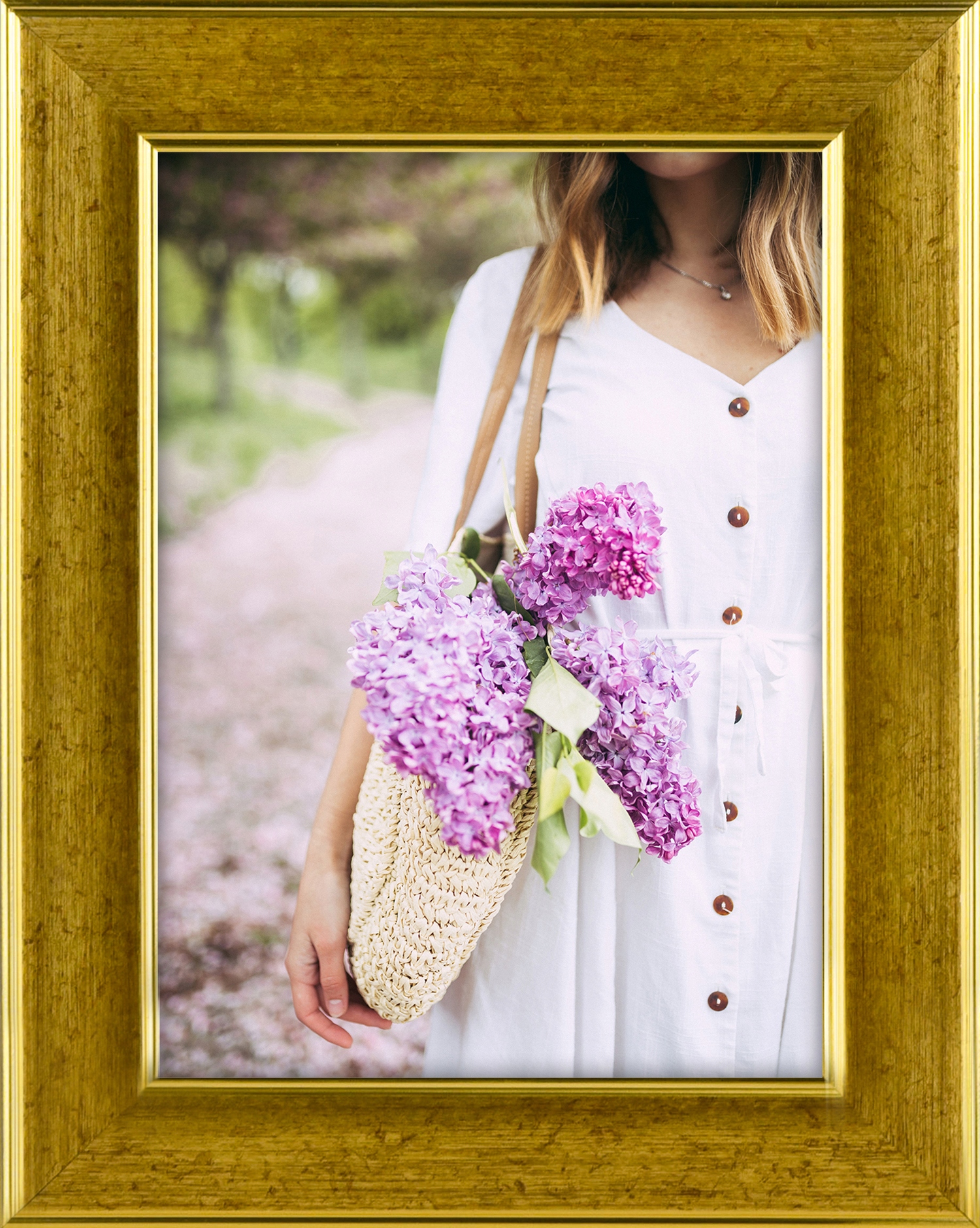 

Ramka Na Zdjęcia Złota 13x18 CM Foto Rama B6