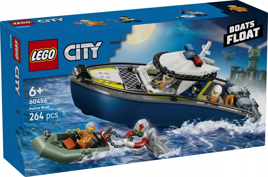 stavebnice Lego City 60456 Pronásledování policejní lodí
