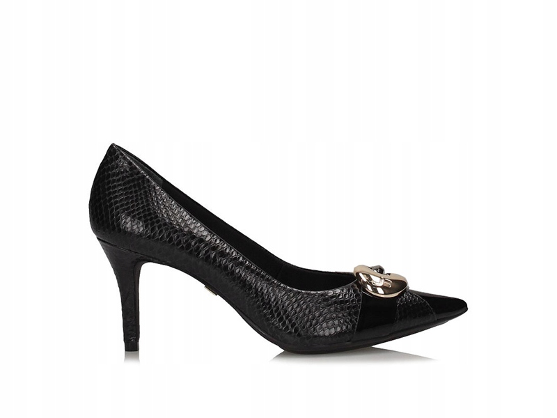 Toscanio Špendlíky Elegantní Přírodní kůže Černé Klasické J41014075 37