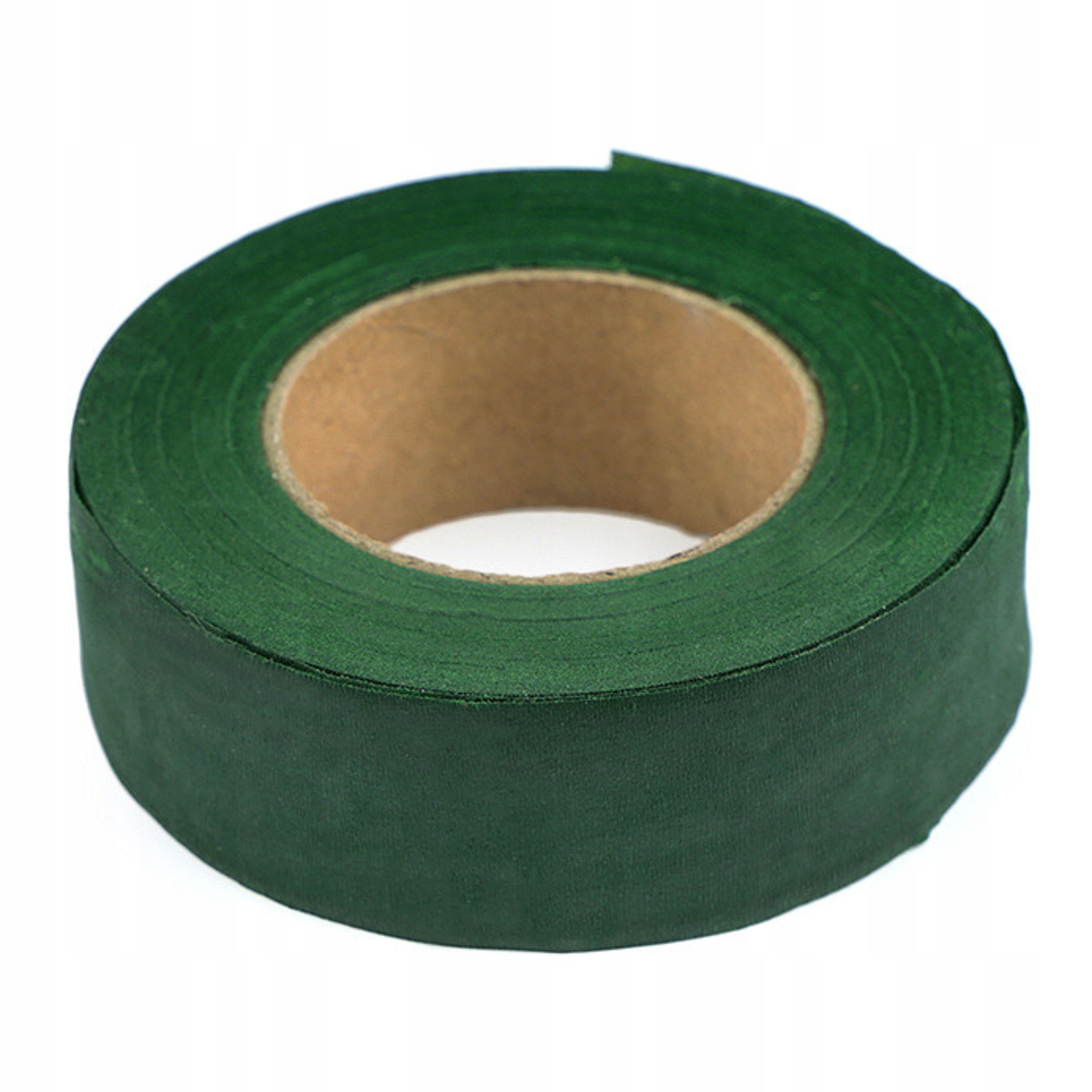 TAŚMA FLORYSTYCZNA MASKUJĄCA DO KWIATÓW BUKIETÓW CIEMNOZIELONA 25mm 25m