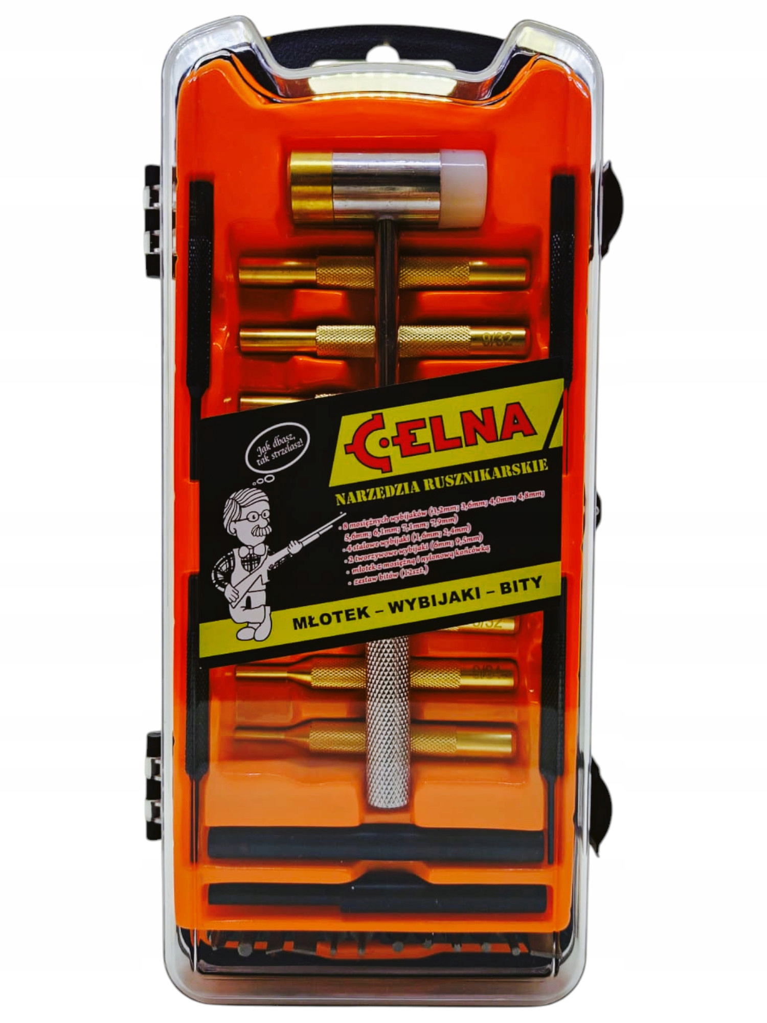 Sada nástrojů pro rozebírání zbraní (kladivo-vyrážky-bity) Celna