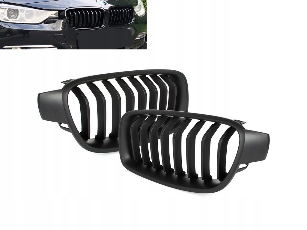 РЕШЕТКА РАДИАТОРА BMW 3 F30 F31 ВОЗДУХОПРИЕМНИКИ РЕШЁТКА Черный Мат