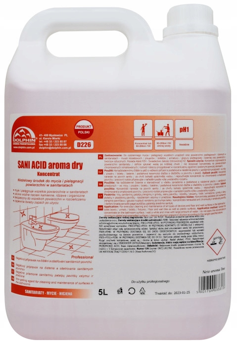 

Dolphin Sani Acid Aroma Dry Płyn do mycia łazienek