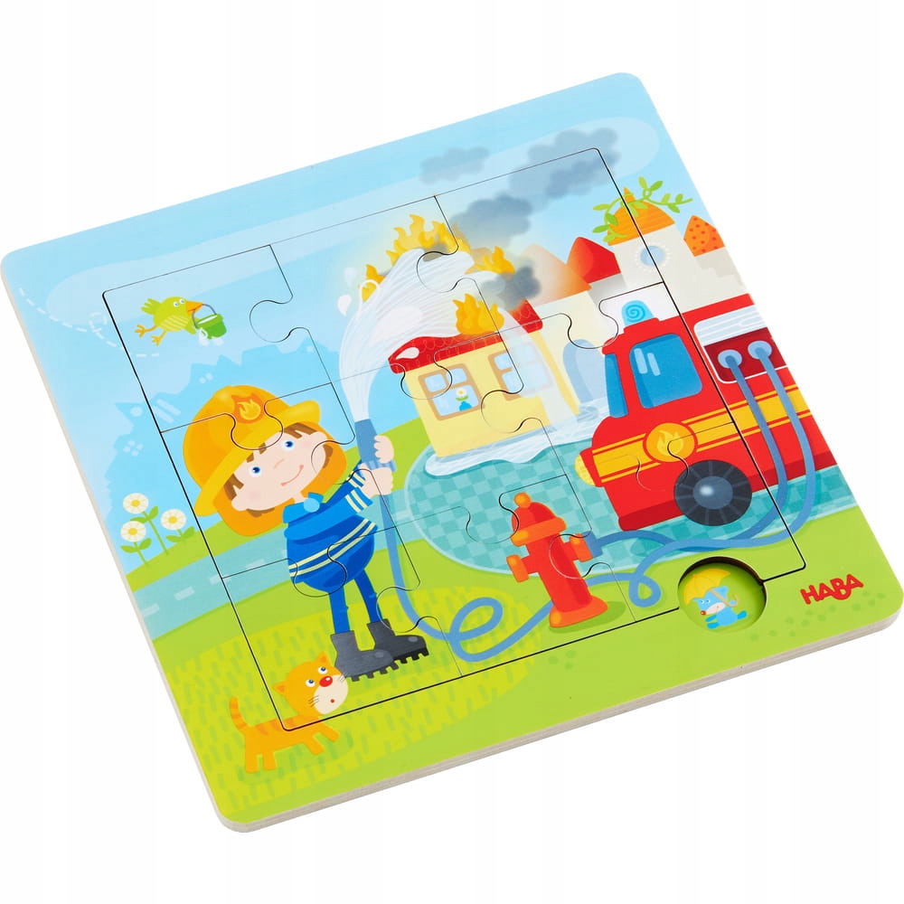 

Drewniane puzzle w ramce Straż Pożarna Haba
