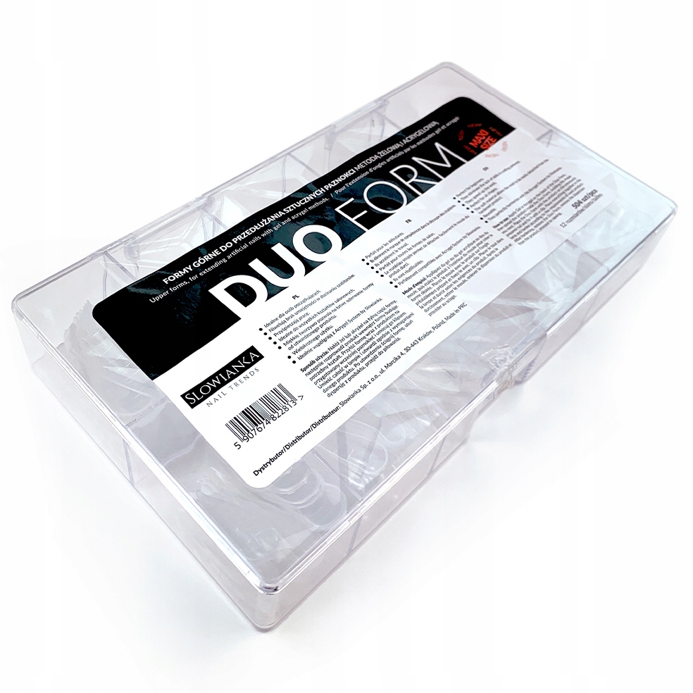 Slowianka Horní formy na prodlužování nehtů Duo Form Maxi 504 ks
