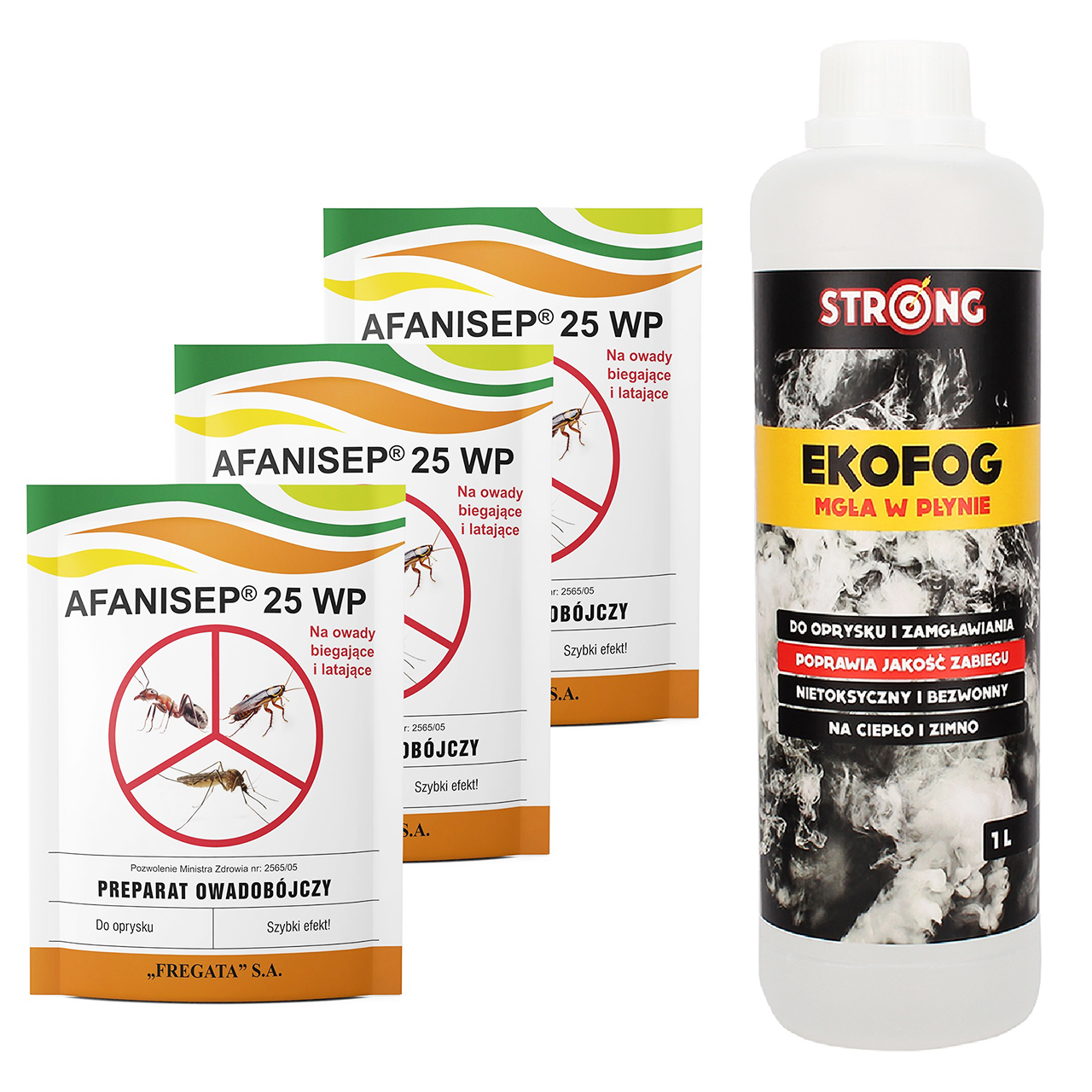 

Oprysk permetryna Afanisep 25G x 3 utrwalacz 1L