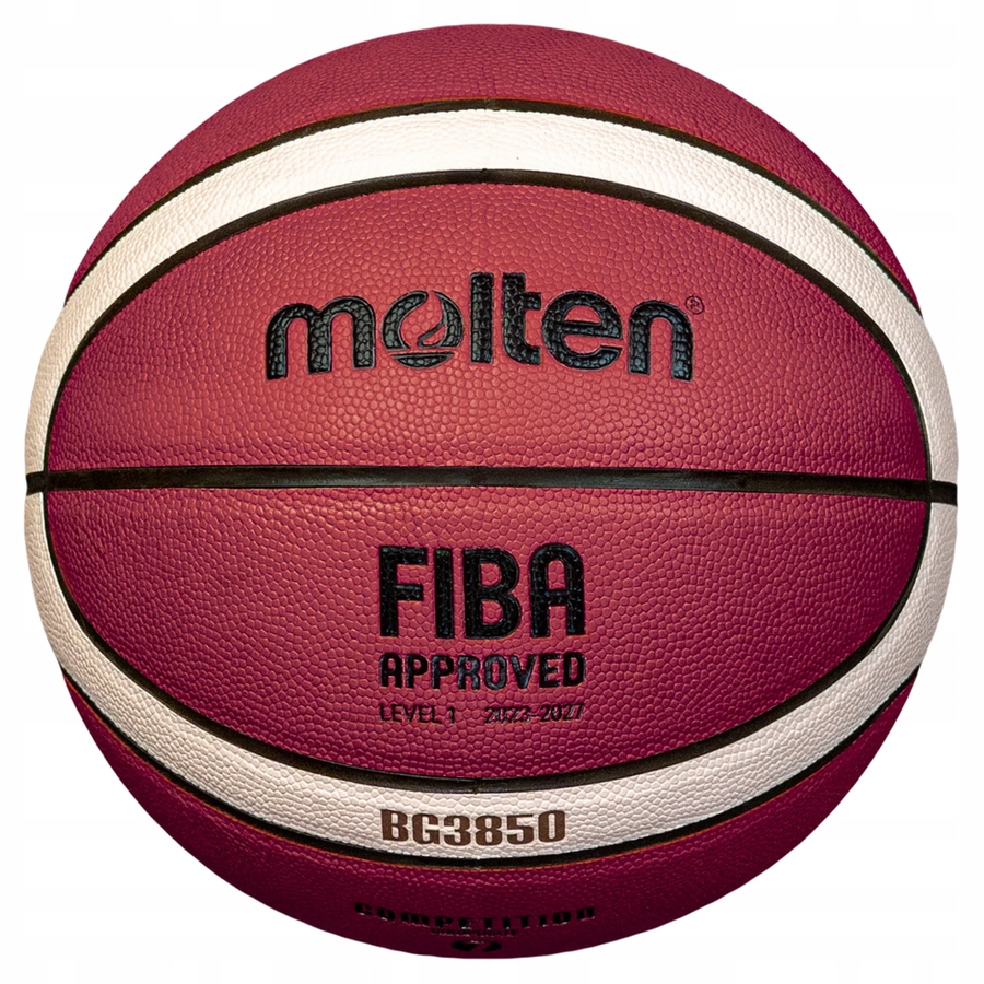 Piłka koszykowa Molten BG3850 roz. 7 miękka skóra syntetyczna atest Fiba