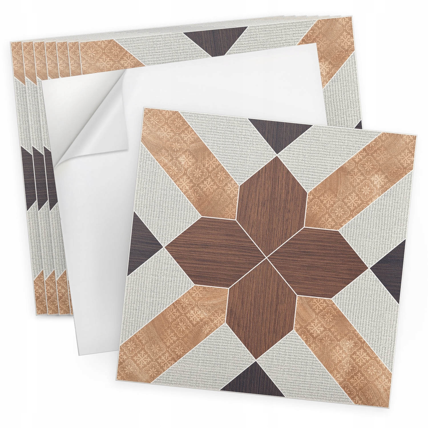 Vinylové dlaždice Samolepící 9 ks 30x30 cm Geometrický vzor s motivem