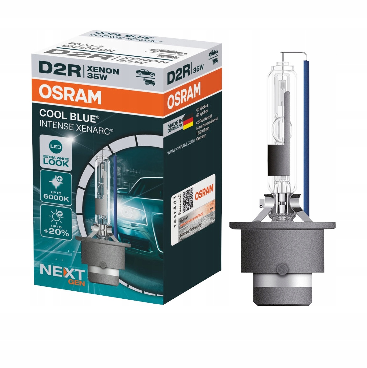 

Xenon D2R Osram Żarnik Cool Blue Intense Xenarc