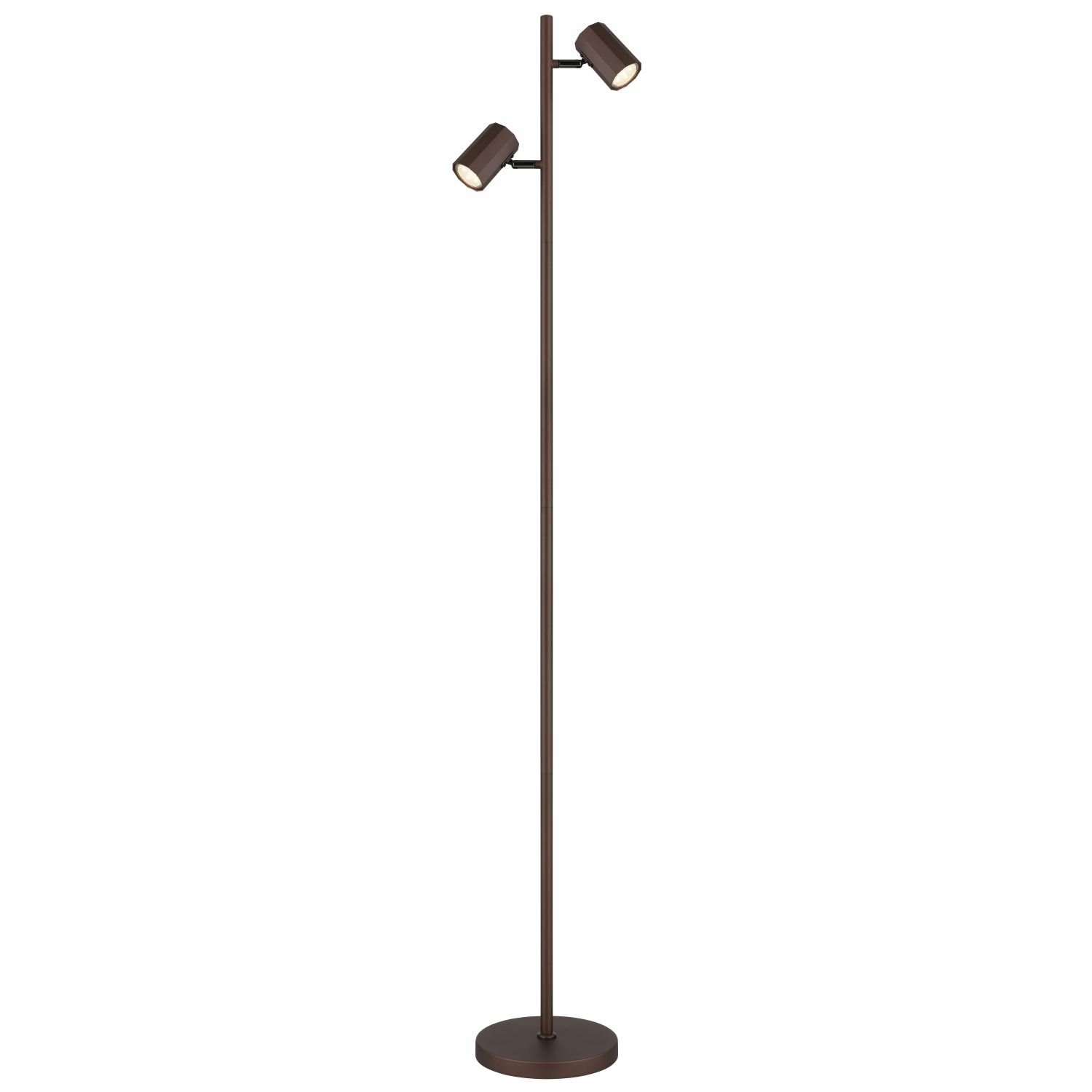 Podlahová reflektorová lampa James hnedá matná kovová 158 cm Globo