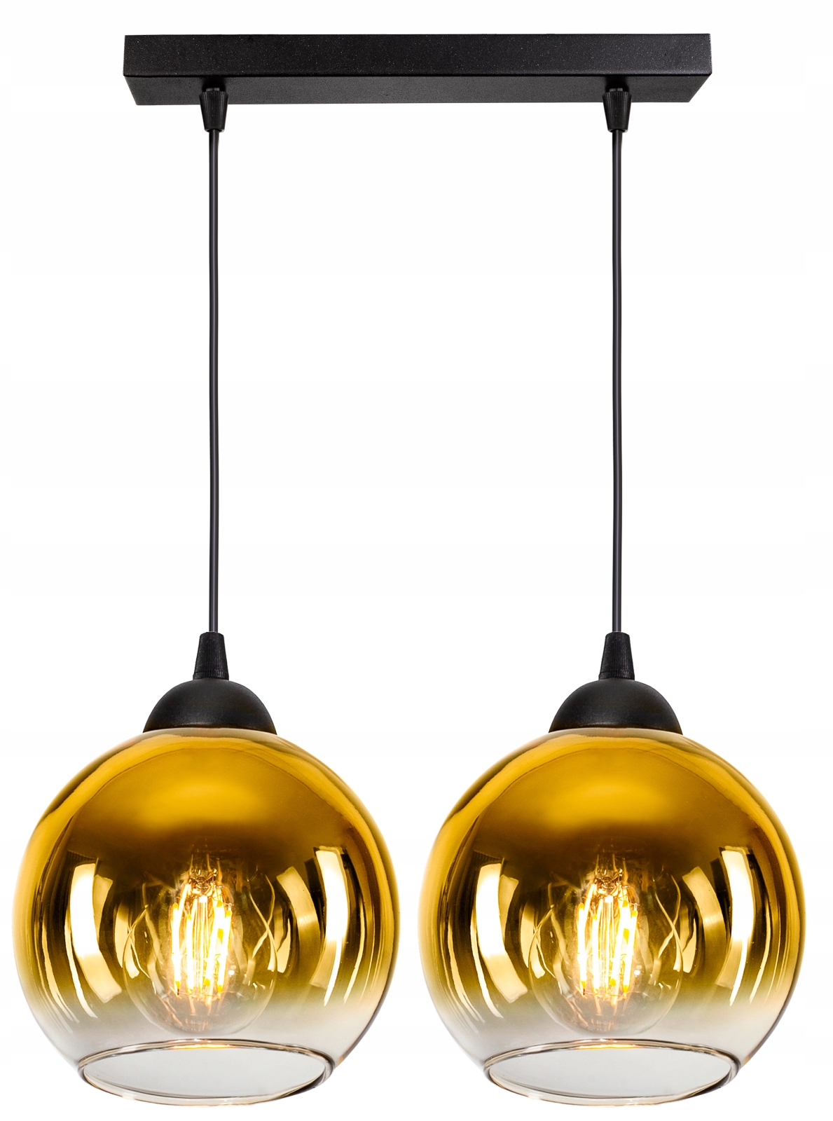 

Szklana Lampa Wisząca Sufitowa Żyrandol Kule Led