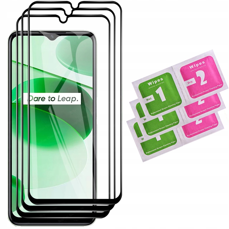 

3x 9D Szkło Hartowane Full Glue do Realme C35