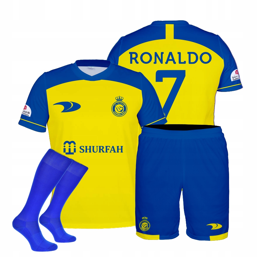 

Ronaldo koszulka spodenki getry rozmiar 140