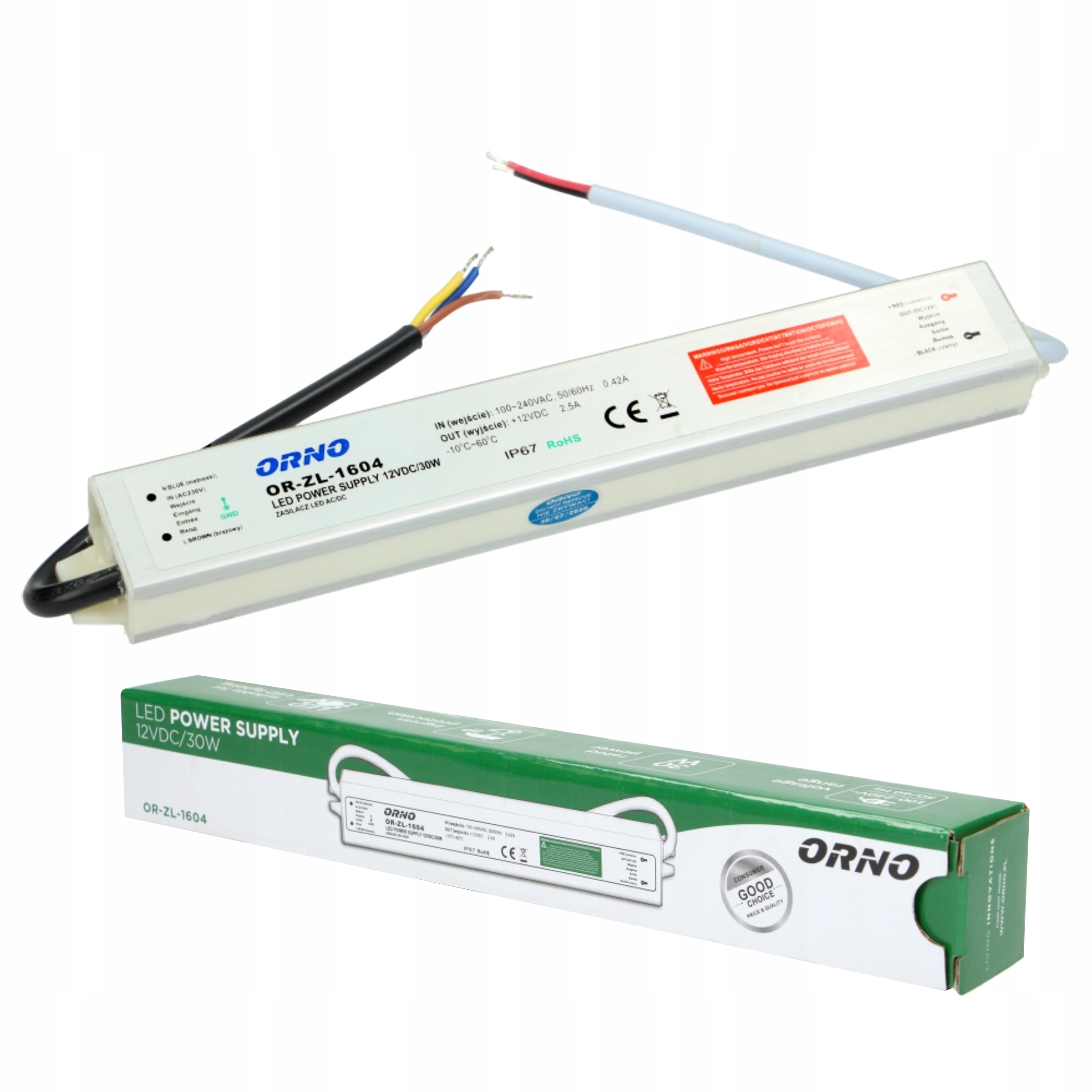 

Zasilacz Led Wodoodporny IP67 12V 30W