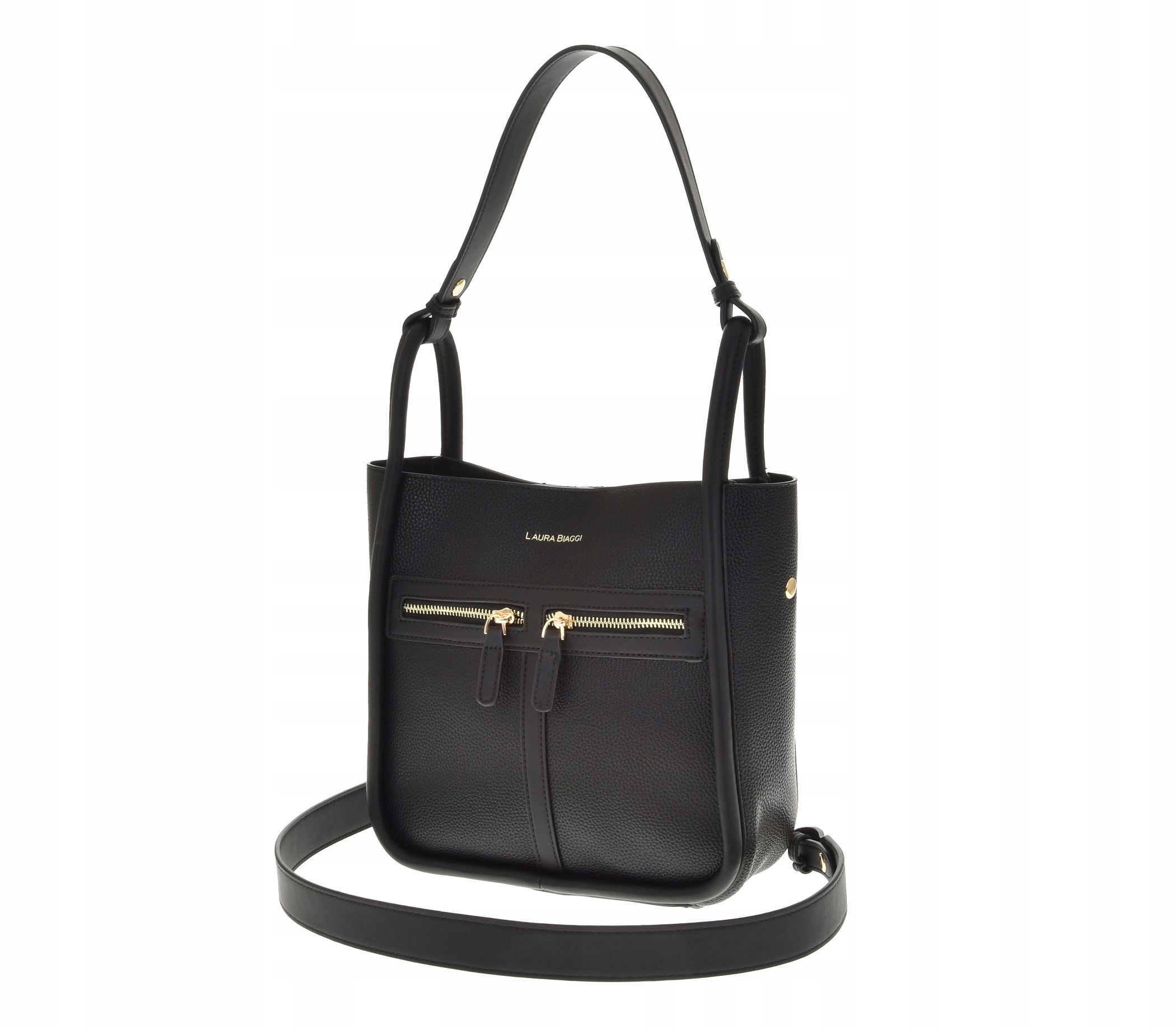 Dámská kabelka Laura Biaggi shopper kabelka přes rameno černá elegantní přes rameno