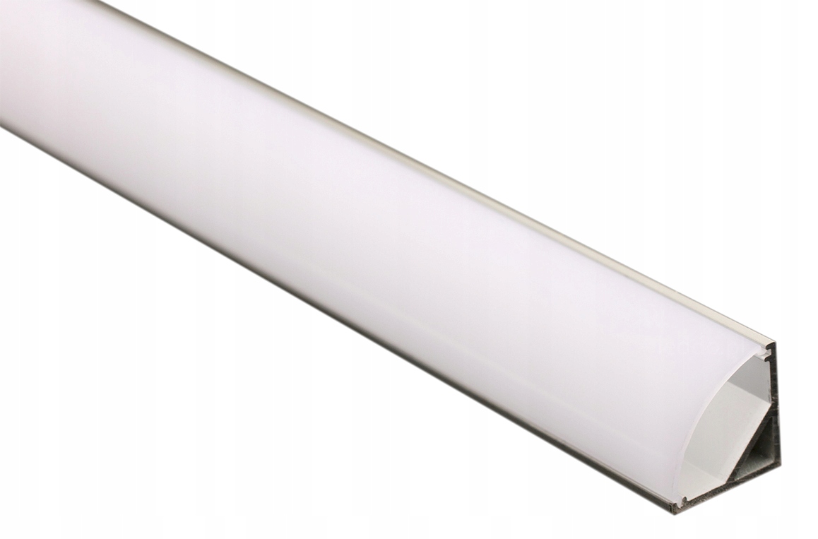 1mb Profil alu NAROŻNY SREBRNY Szeroki kąt + Klosz Marka LED-ONE