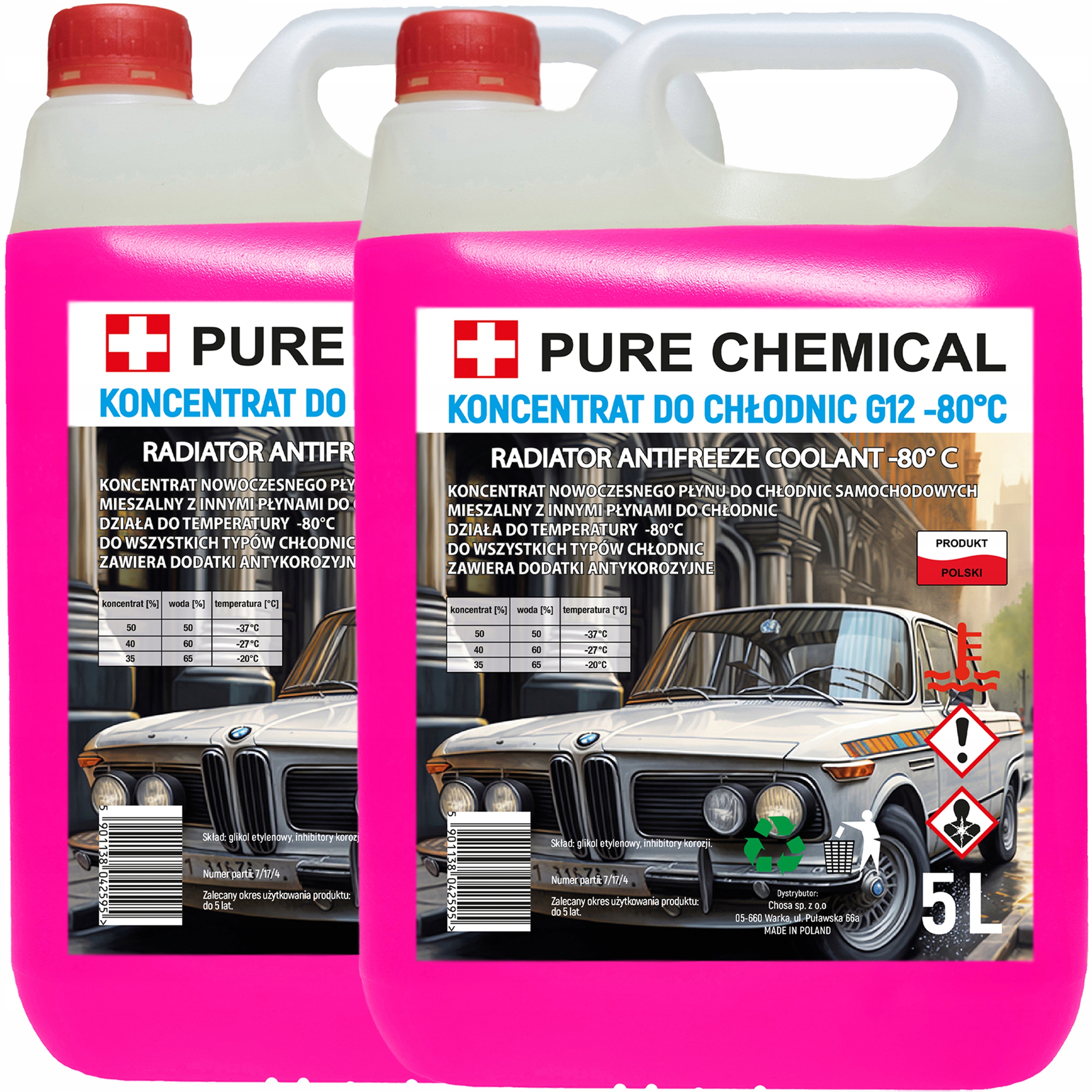 Koncentrát Kapaliny Pro Chladiče G12/G12+ -80°C 10 L