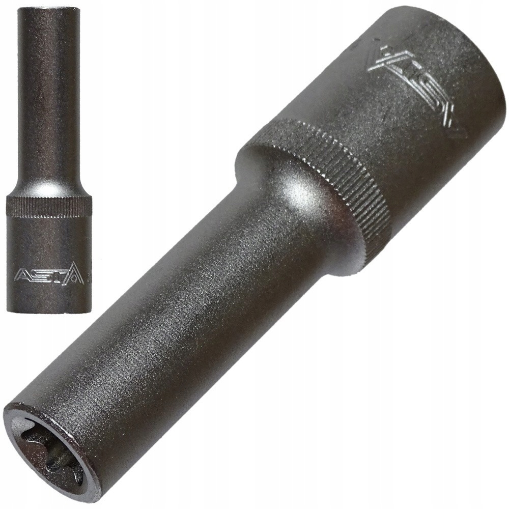 Nasadka długa Torx E14 1/2' Cr-v, Klucz nasadowy Asta