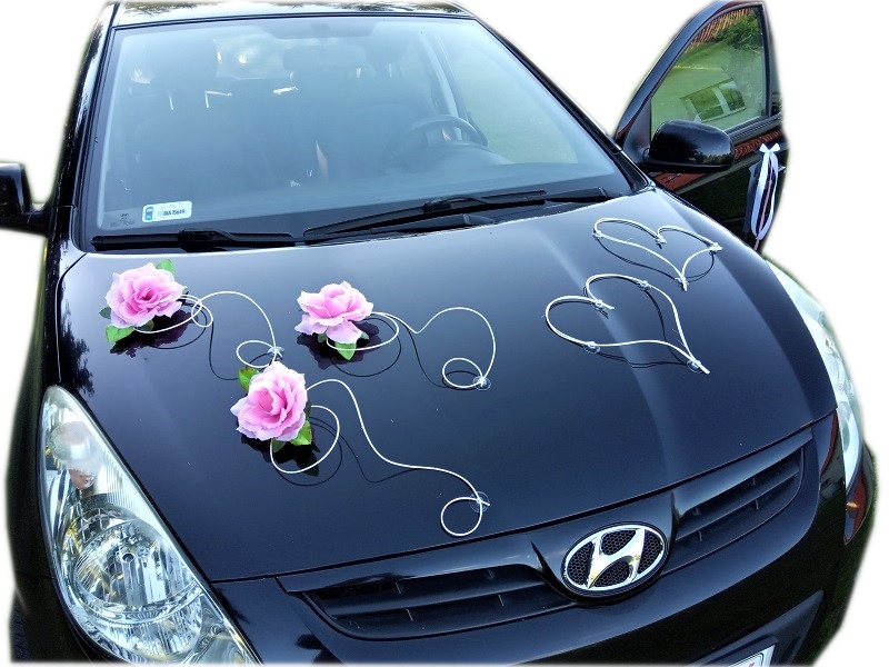 

DS155 /C Ślubna dekoracja na samochód ozdoby ślub