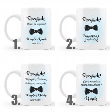 Kubek dla świadka Prośba o świadkowanie Kod producenta Kubek dla świadka