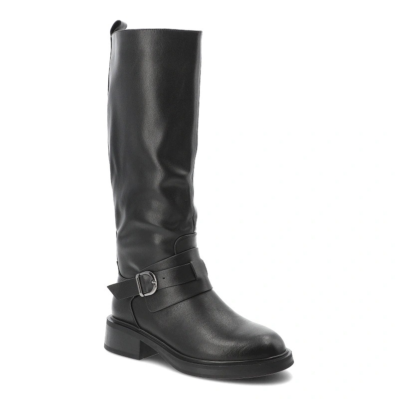 Dámské kozačky D&a by S.Barski, černé, MR62-9064 Black