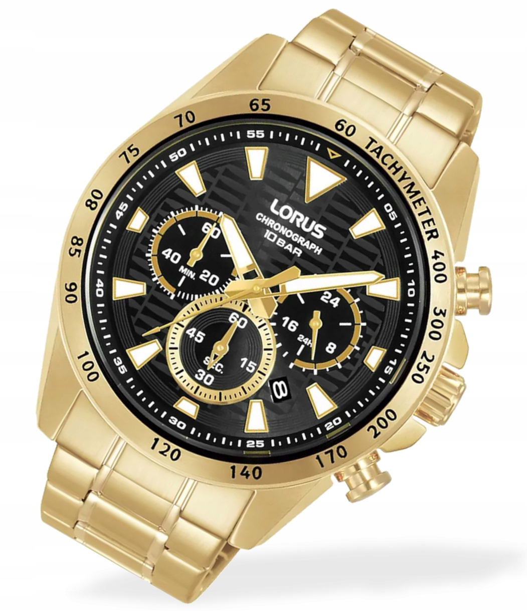 Pánské hodinky Lorus Chronograf RT358KX9 WR100M Box Gravírování Bonus