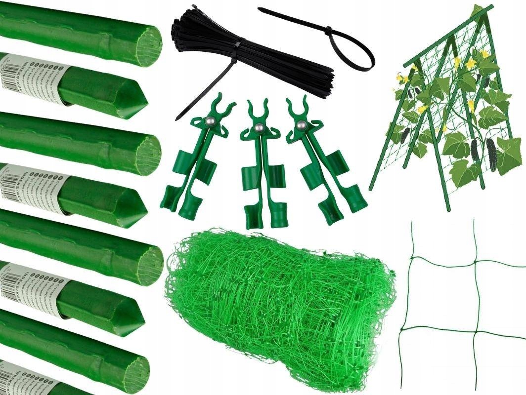 STELAŻ OGRODOWY PODPORA DO PNĄCZY Z SIATKĄ DO ROŚLIN PNĄCYCH 120CM/H160