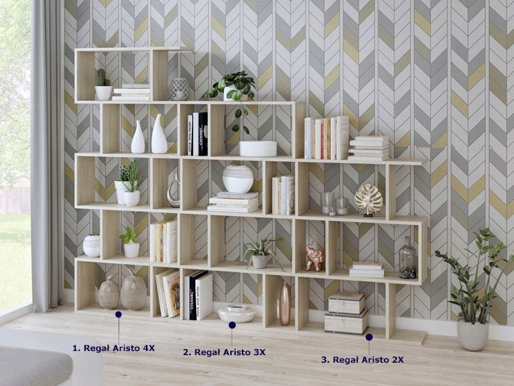 REGAŁ STOJĄCY MŁODZIEŻOWY SKANDYNAWSKI NOWOCZESNY Kolekcja Elior