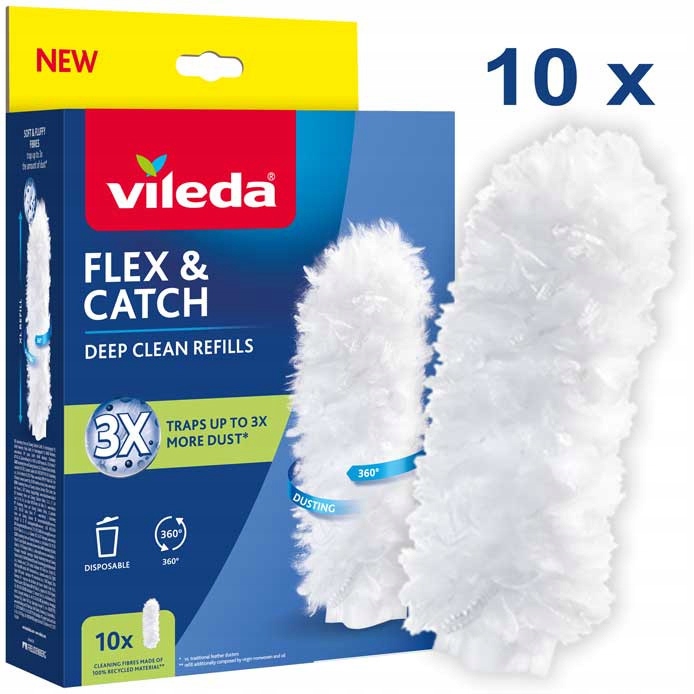 Levně Vileda Flex&Catch Náhradní náplně do prachovky 10 kusů
