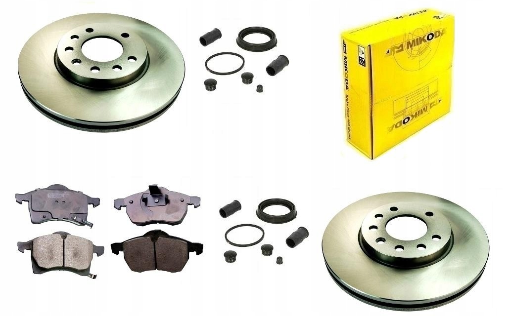 Kotouče Reperaturní Destičky Opel Astra II G Zafira A Přední 280 MM 5 Šroubů Sada