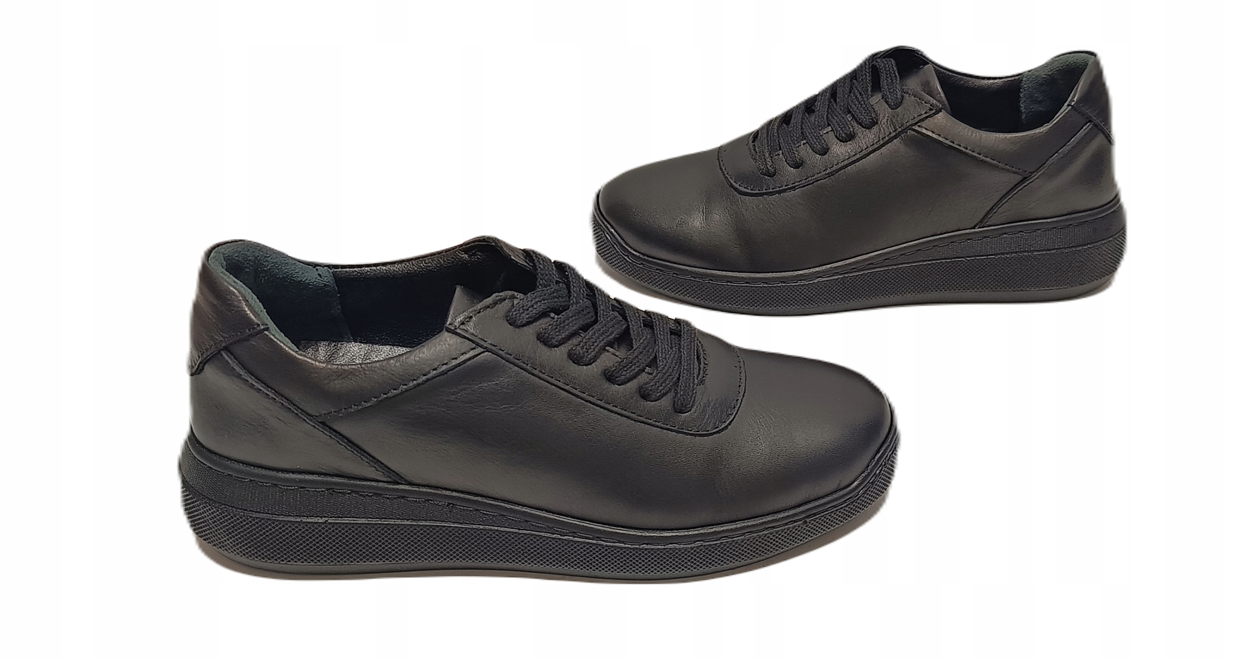 Polobotky Tenisky Měkká kůže Sokolski Bk W22-388 černá r36