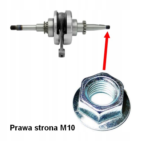 Nakrętka Wału Prawa Strona do skutera Jinlun JL50QT 50 4T
