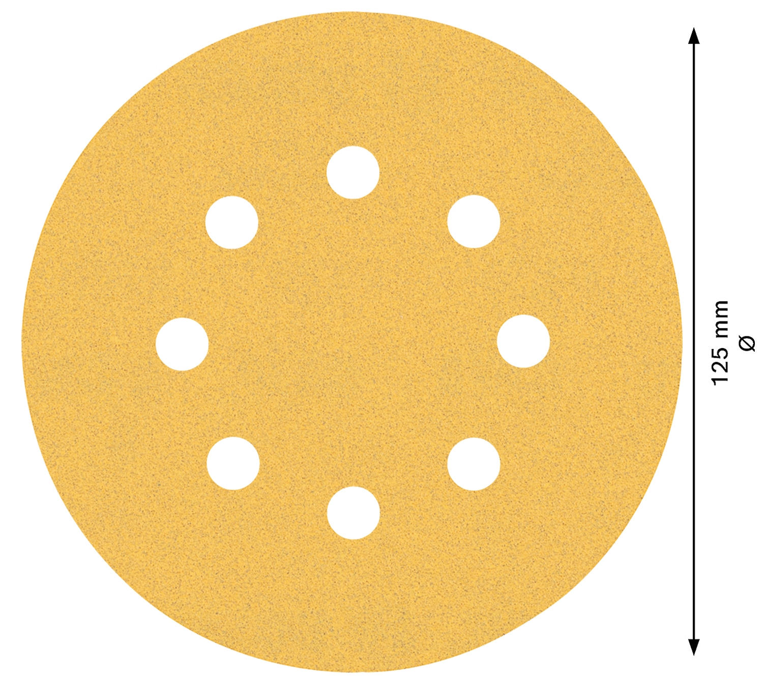 PAPIER ŚCIERNY Krążek na RZEP dysk BOSCH 125mmP120 Gradacja P120
