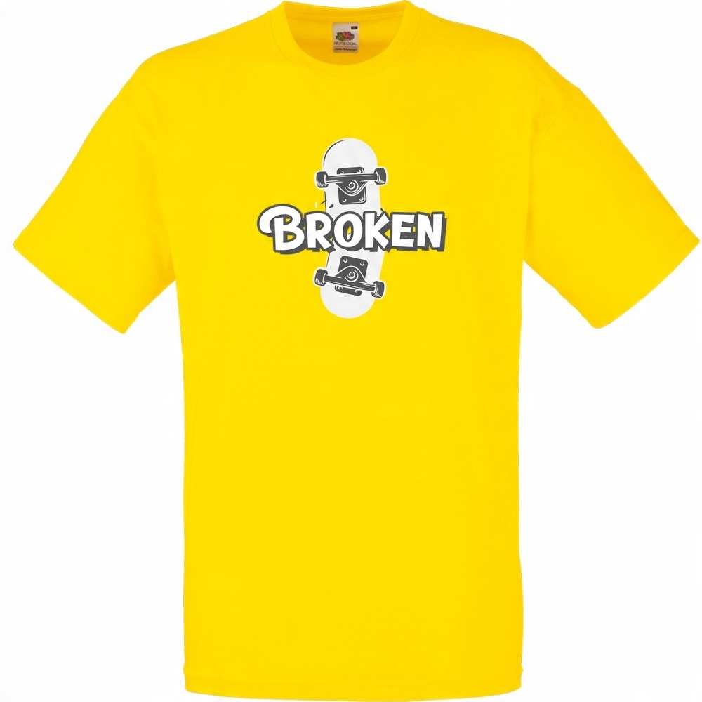 

Koszulka broken deskorolka sport M żółta jaskrawa