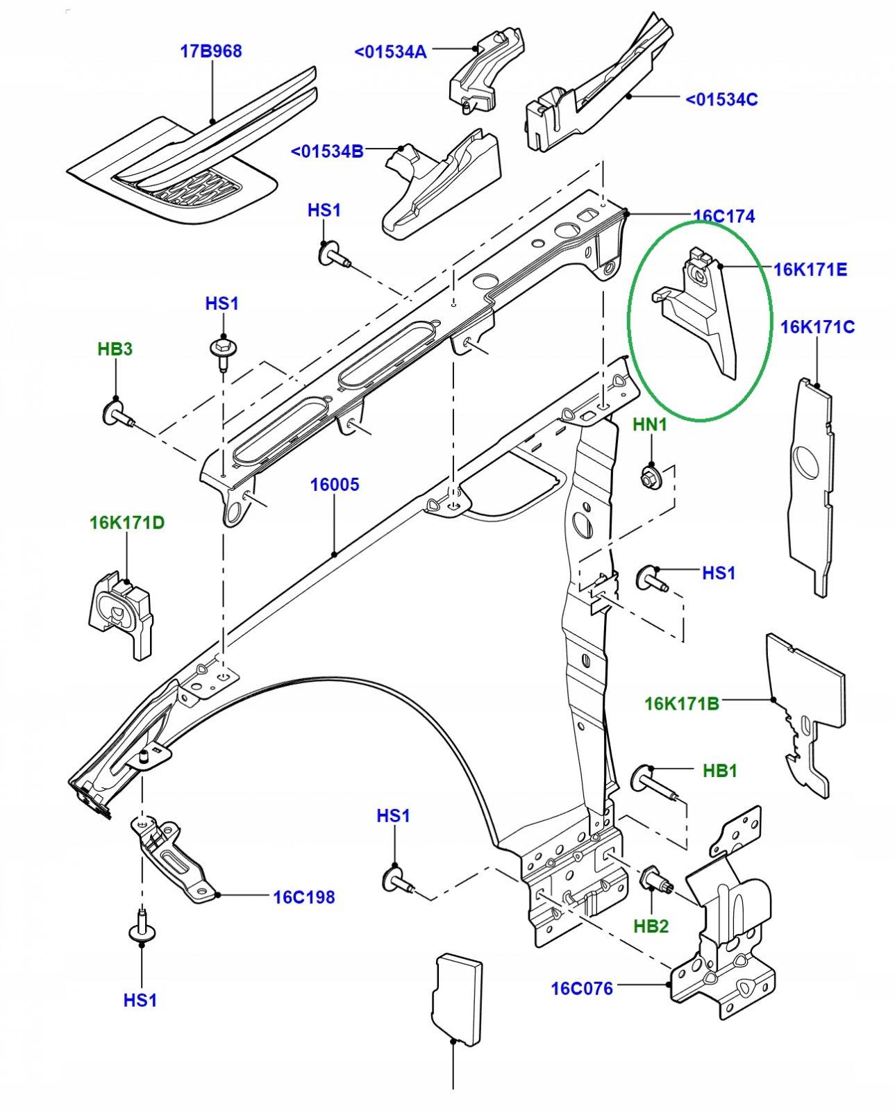 Gabka pianka wygluszenie blotnik RANGE ROVER SPORT Parts manufacturer Other