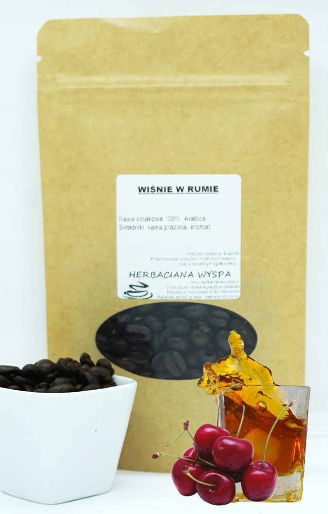 Káva Višně V Rumu 1 Kg zrnková-meleme Arabika příchuť Nejlepší