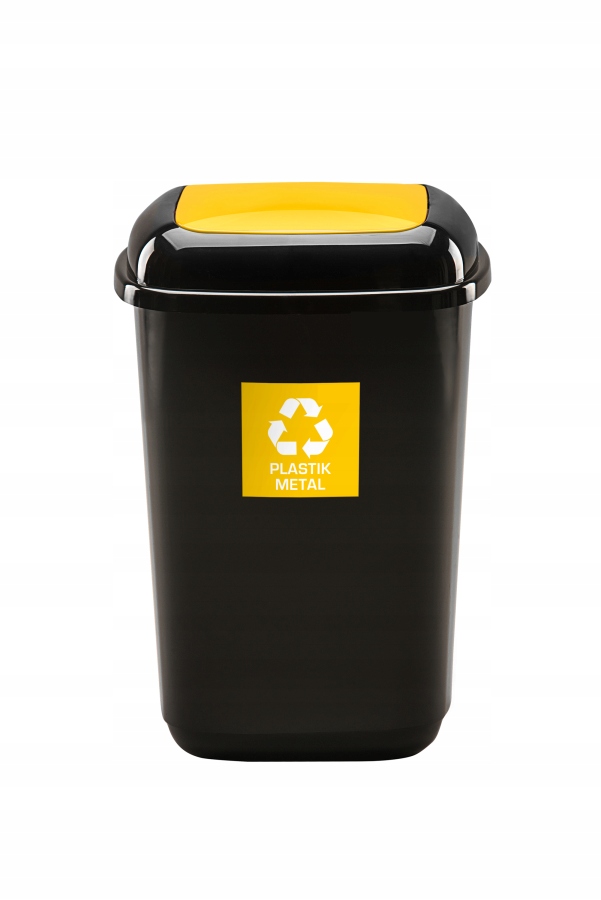 

Kosz do segregacji odpadów śmieci 12L Żółty