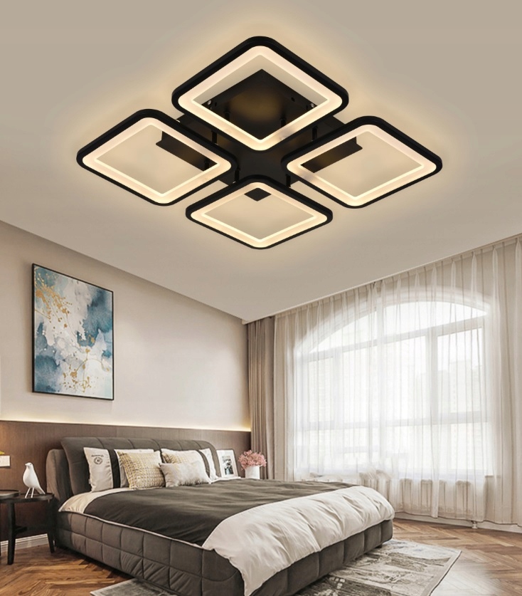 LAMPA LED KWADRAT SUFITOWA PLAFON LED + PILOT Kod producenta 2024/4