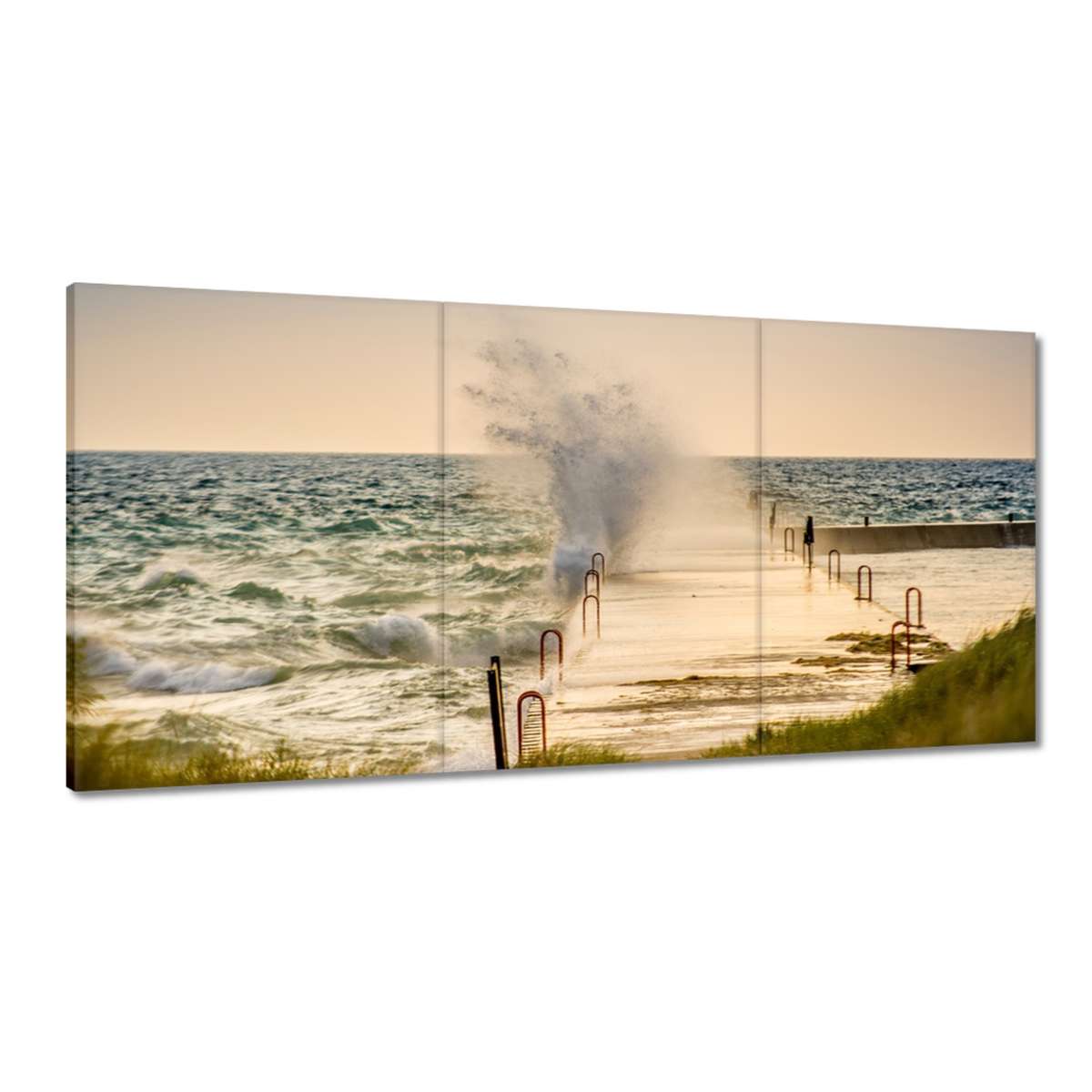 Obrazy 180x90 Morská vlna Pláž